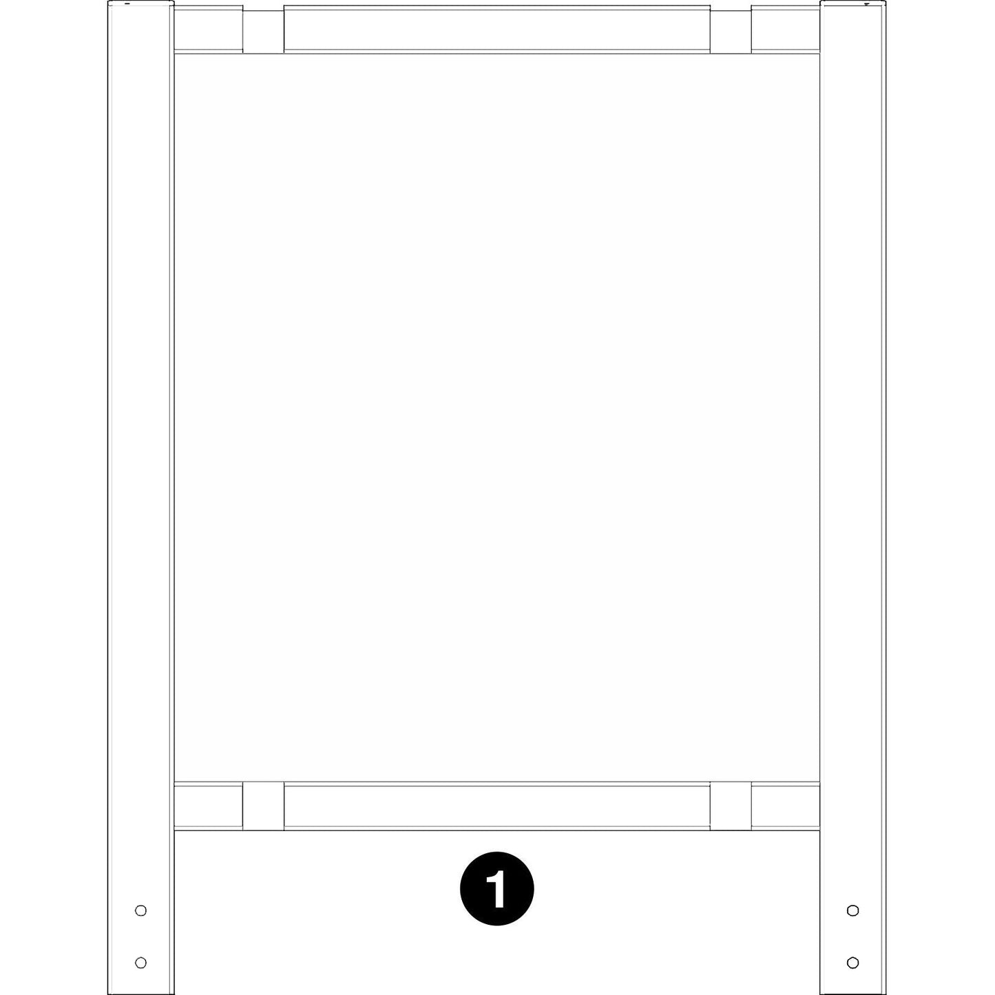 Deluxe Learn and Play Art Center - LP0280 (R1) - White Board - Part #1