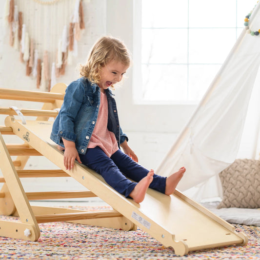 2-in-1 Climbing Ramp Slide