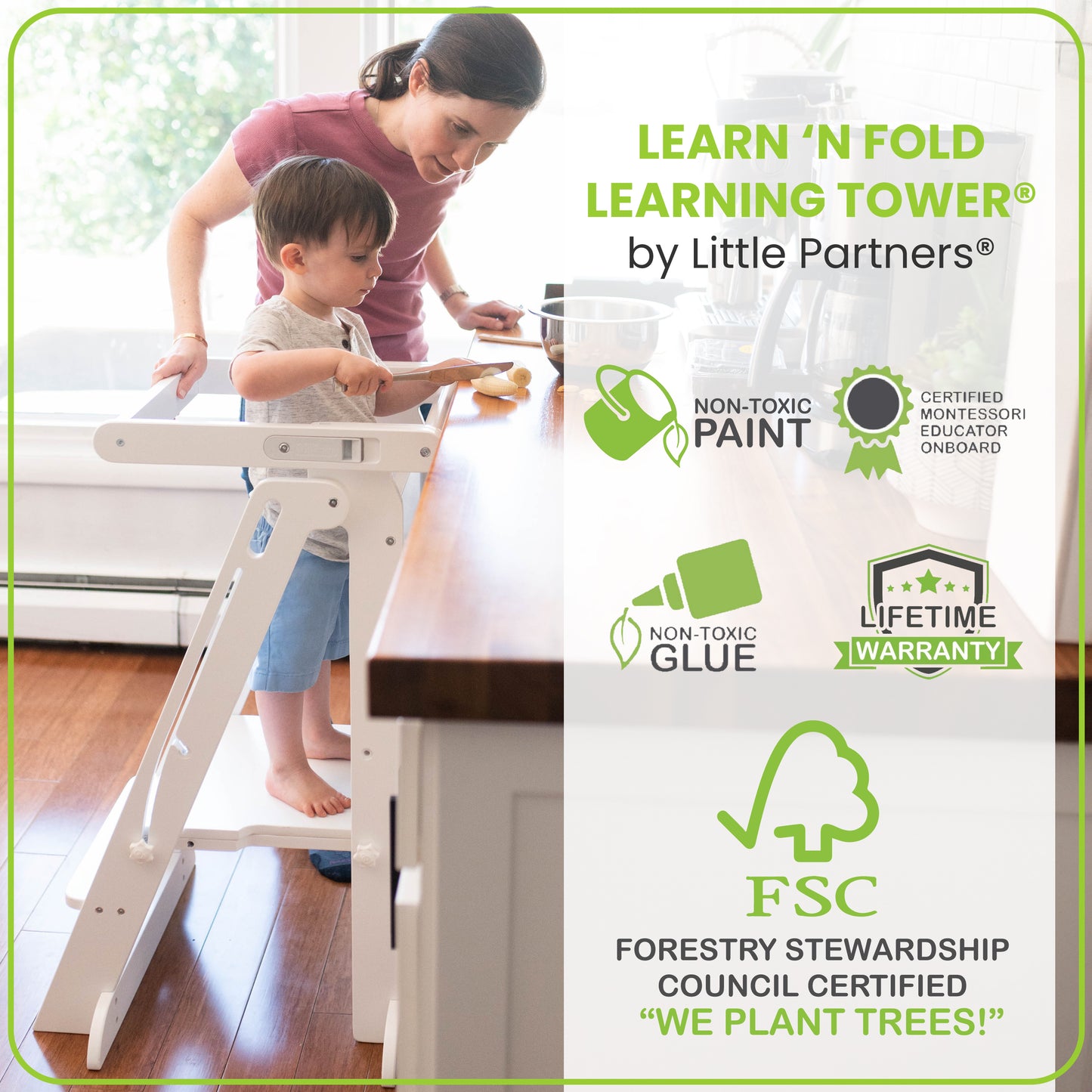 Learn 'N Fold Learning Tower®, Folding Toddler Tower