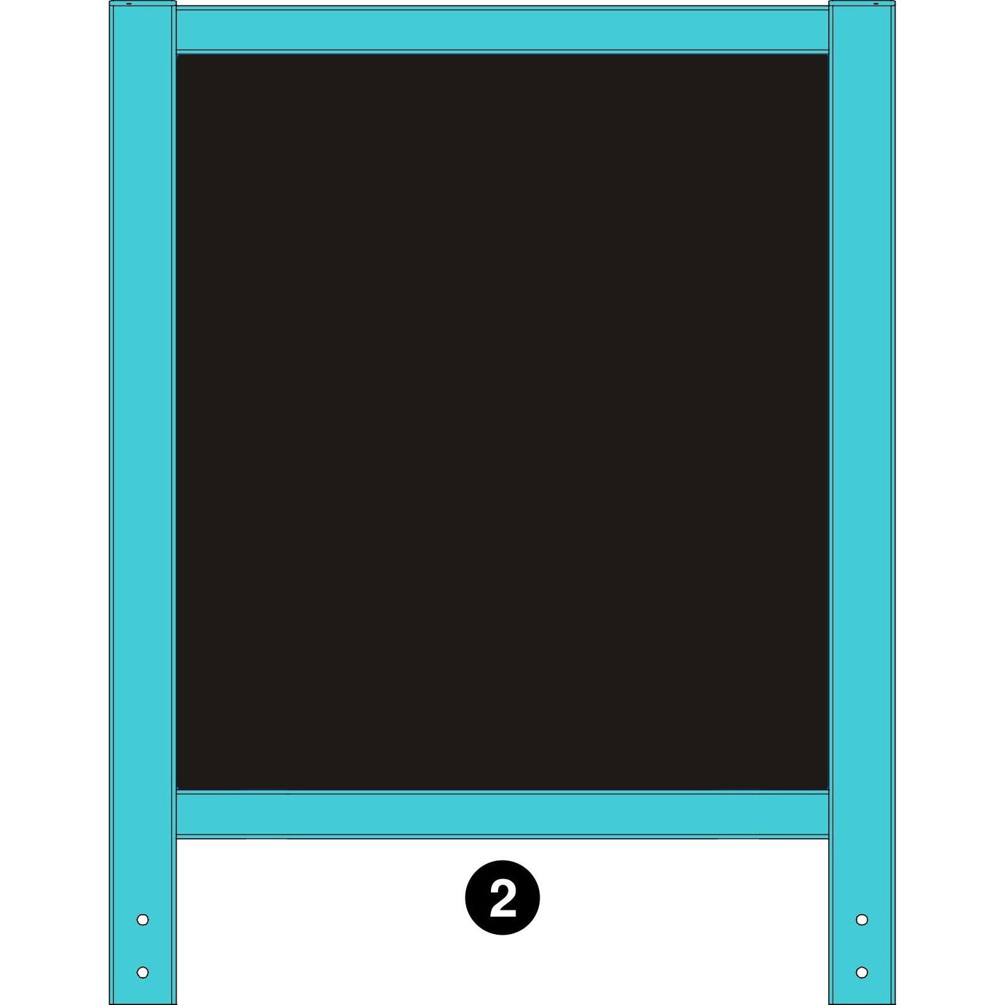 Deluxe Learn and Play Art Center - LP0280 (R1) - Chalkboard - Part #2