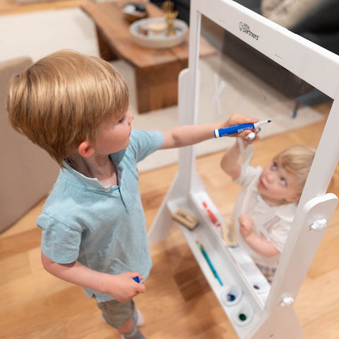 Peek-A-Boo Adjustable Height Art Easel