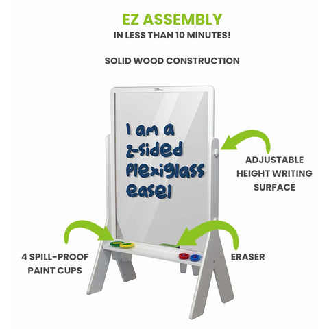 Peek-A-Boo Adjustable Height Art Easel