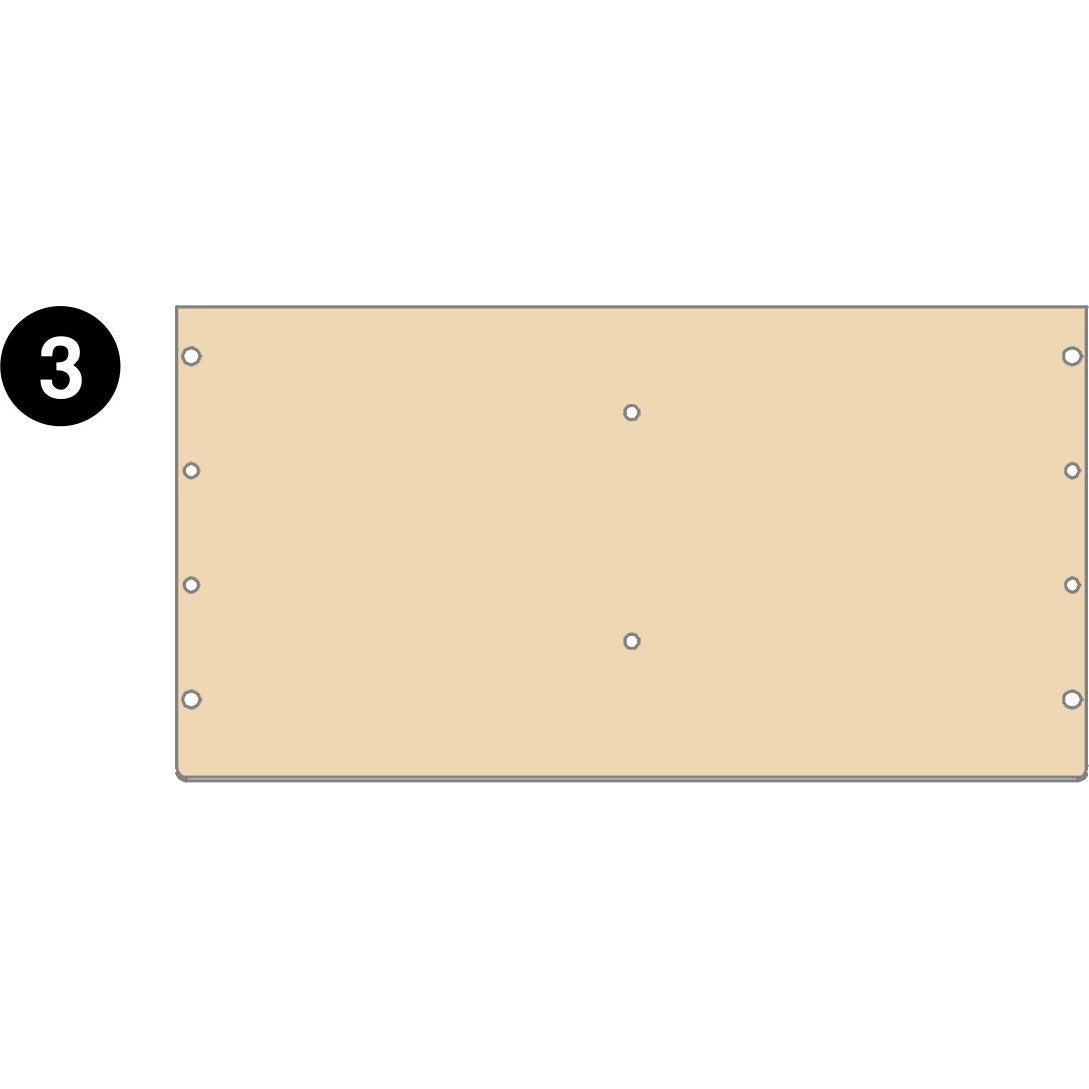 2 Cubby Kids Locker - LPA200 - Top Panel - Part #3