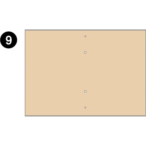 2 Cubby Kids Locker - LPA200 - Middle Panel - Part #7