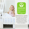 The Lil House Toddler Bed is Greenguard Gold Certified to emit less harmful chemicals, making the air safer for you and your family.