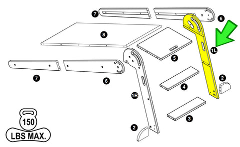 2-in-1 Folding Learn 'N Slide - LP0750-1L - Part #1L from Instruction Manual