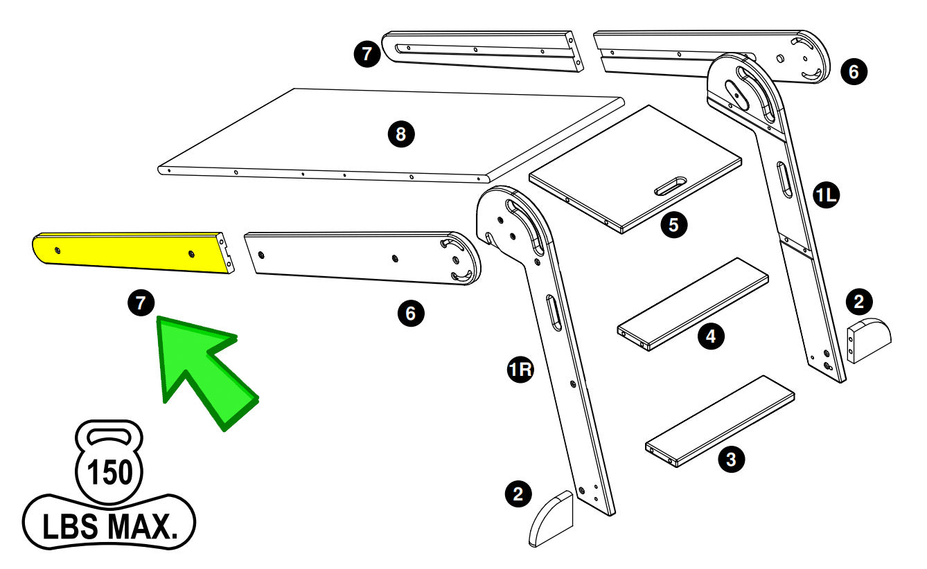 2-in-1 Folding Learn 'N Slide - LP0750-7 - Part #7 from Instruction Manual