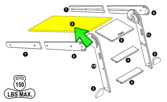 2-in-1 Folding Learn 'N Slide - LP0750-8 - Part #8 from Instruction Manual