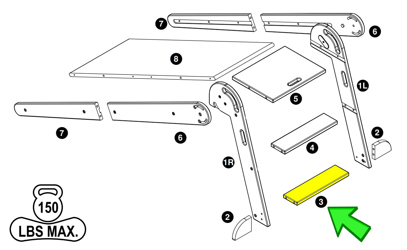 2-in-1 Folding Learn 'N Slide - LP0750-3 - Part #3 from Instruction Manual