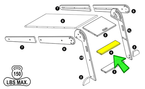 2-in-1 Folding Learn 'N Slide - LP0750-4 - Part #4 from the Instruction Manual