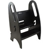 A silhouette of the 3-in-1 Growing Step Stool in Ebony.