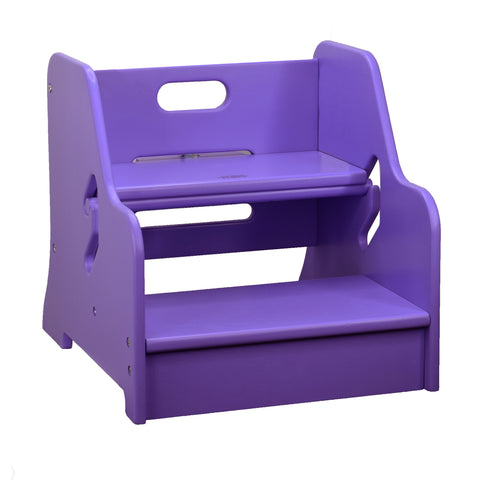 A silhouette of the StepUp Step Stool in Lilac.