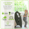 The 3-in-1 Growing Step Stool is built using non toxic materials.