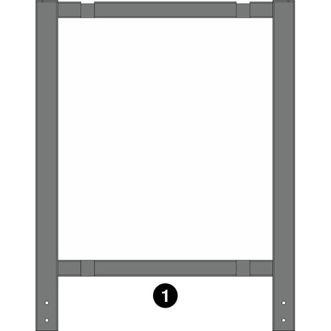 Deluxe Learn and Play Art Center - LP0280 (R1) - White Board - Part #1