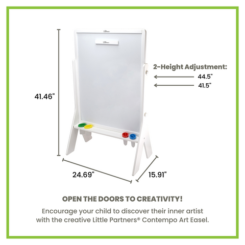 Height settings for the Contempo Art Easel.