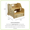 Measurements of the StepUp Step Stool.