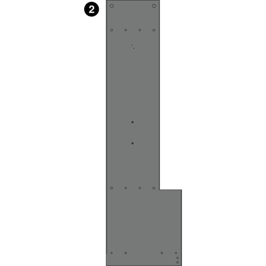 2 Cubby Kids Locker - LPA200 - Right Panel - Part #2