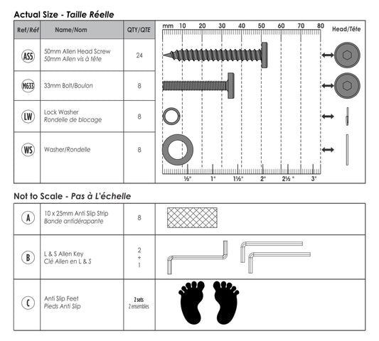 The Original Learning Tower - LP0141 (R3)  - *Assembly Hardware Set